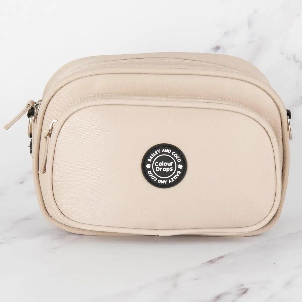 Dog Walking Bag - Latte with Oxford Tweed Strap - Image 2