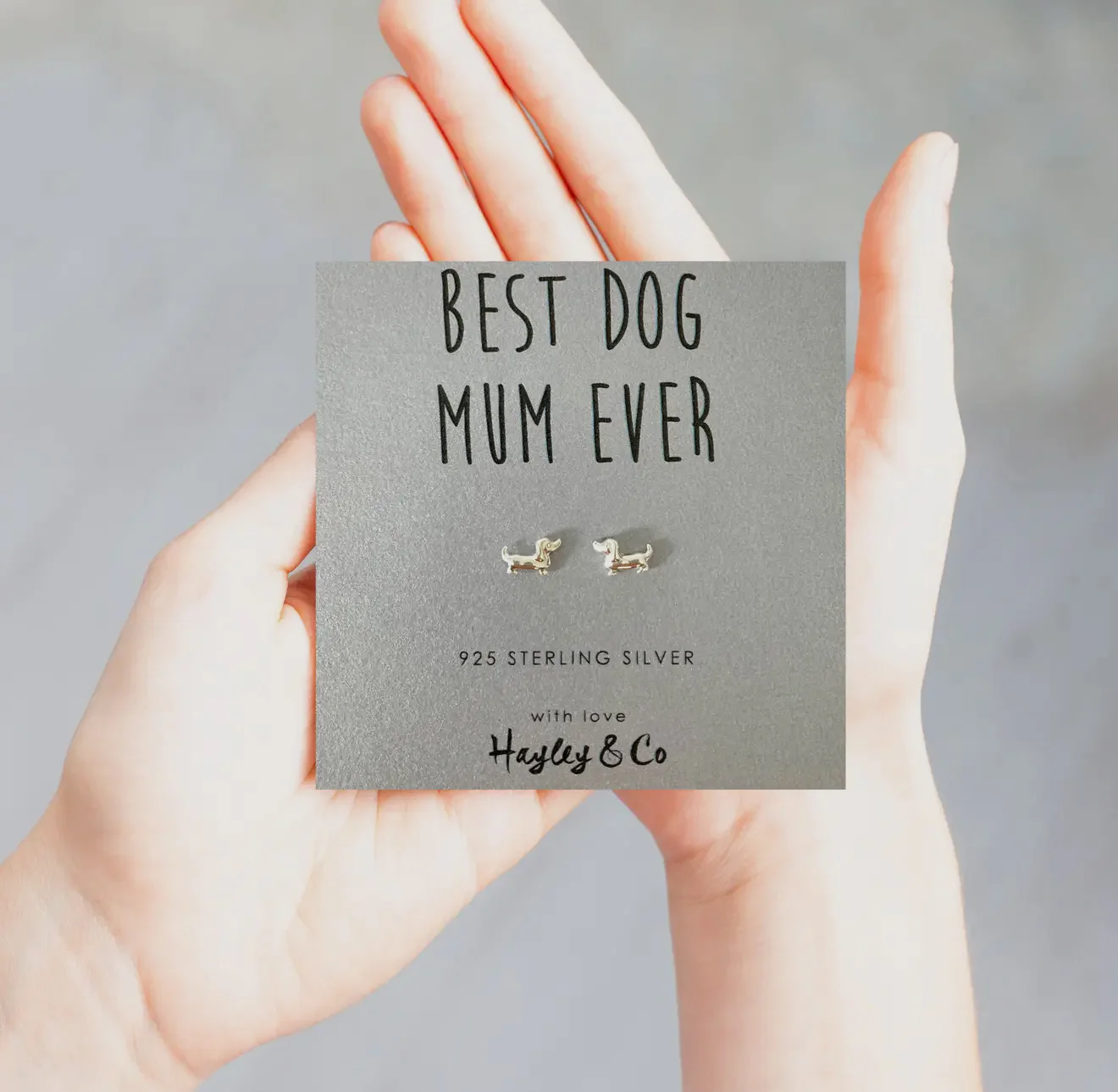 Best Dog Mum Ever Sterling Silver Earrings - Image 2