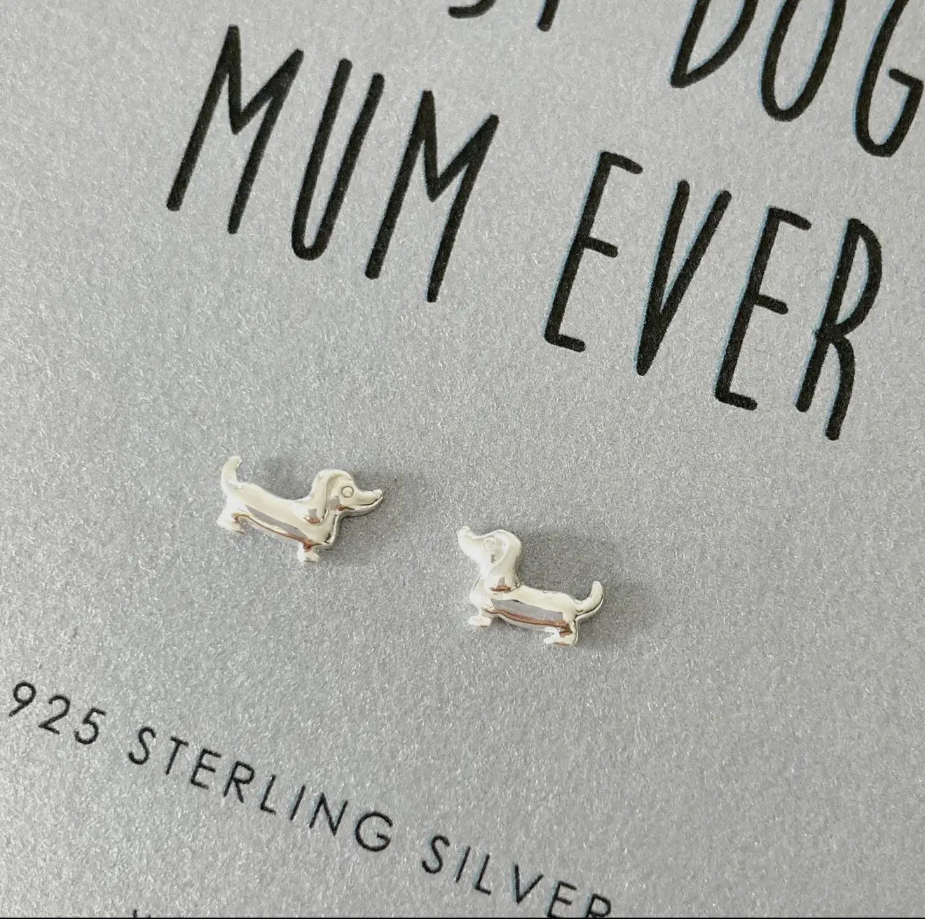 Best Dog Mum Ever Sterling Silver Earrings - Image 3