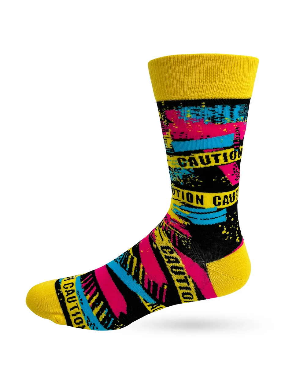 Caution I Have No Filter Men's Novelty Crew Socks - Image 3
