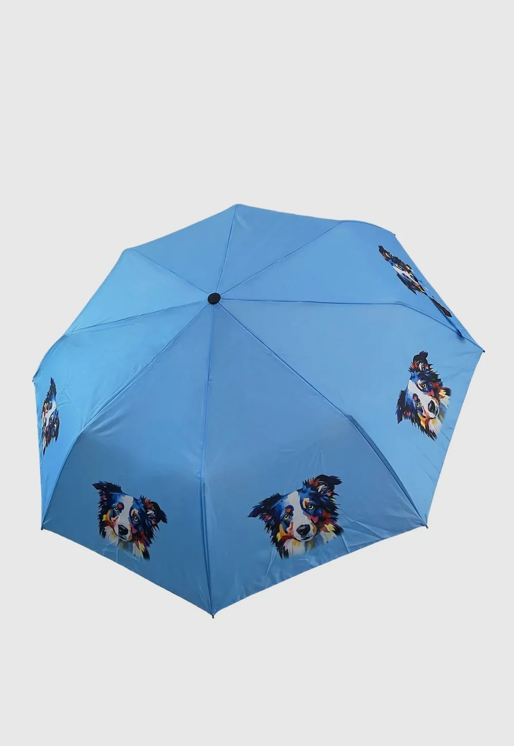 Border Collie Dog Print Umbrella - Image 3