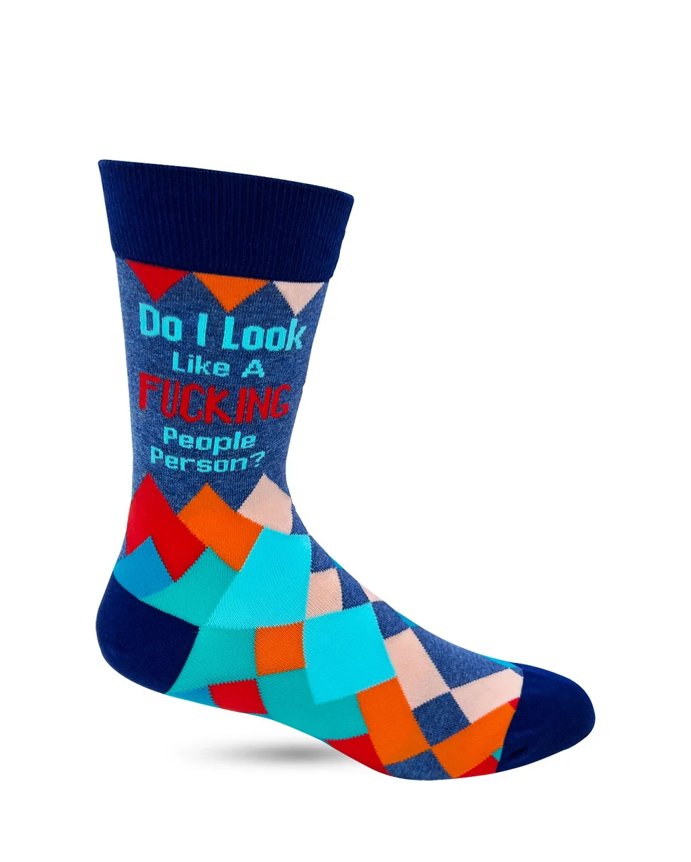 Do I Look Like A Fucking People Person? Men's Novelty Crew Socks - Image 3