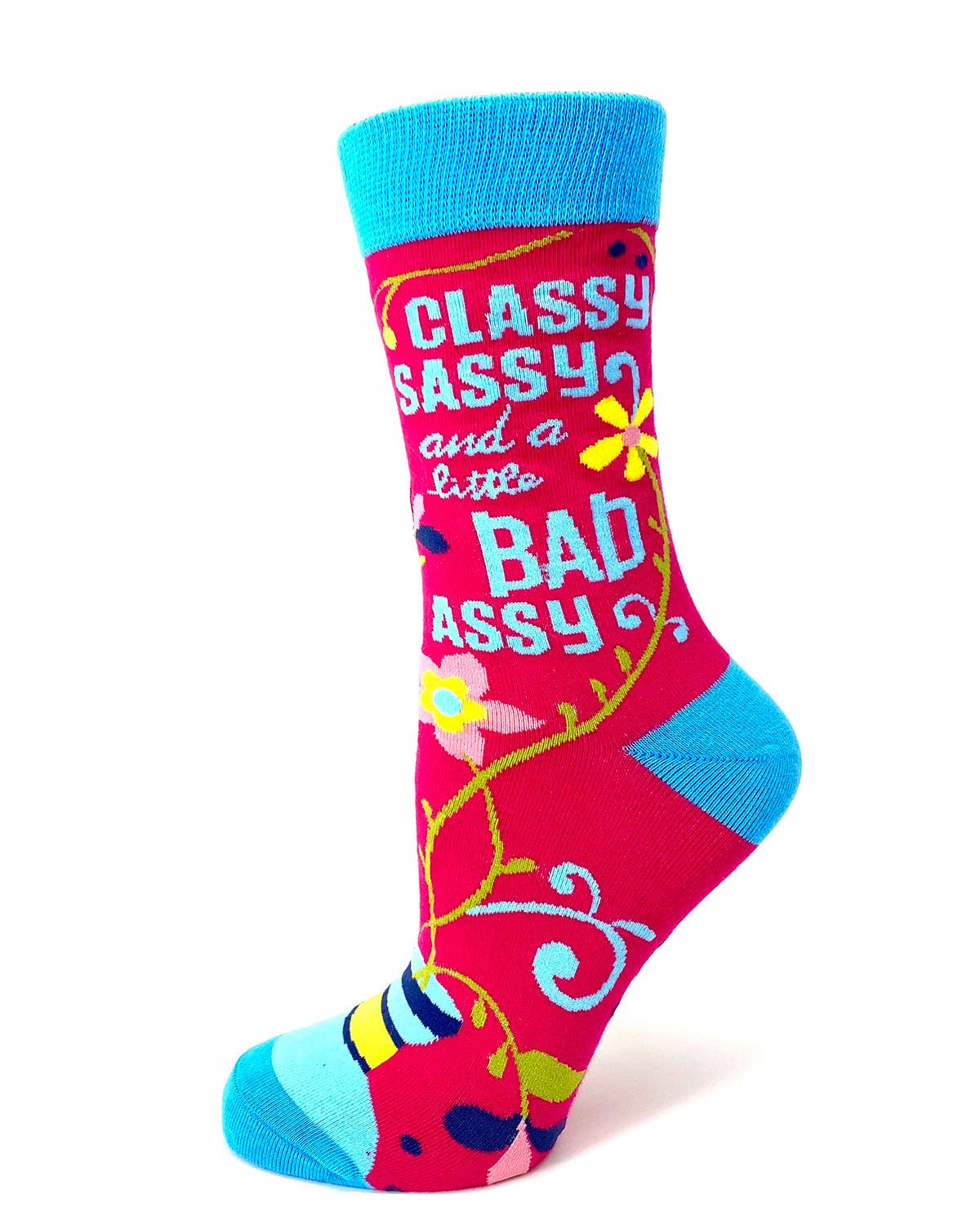 Classy Sassy and a Little Bad Assy Women's Crew Socks - Image 3