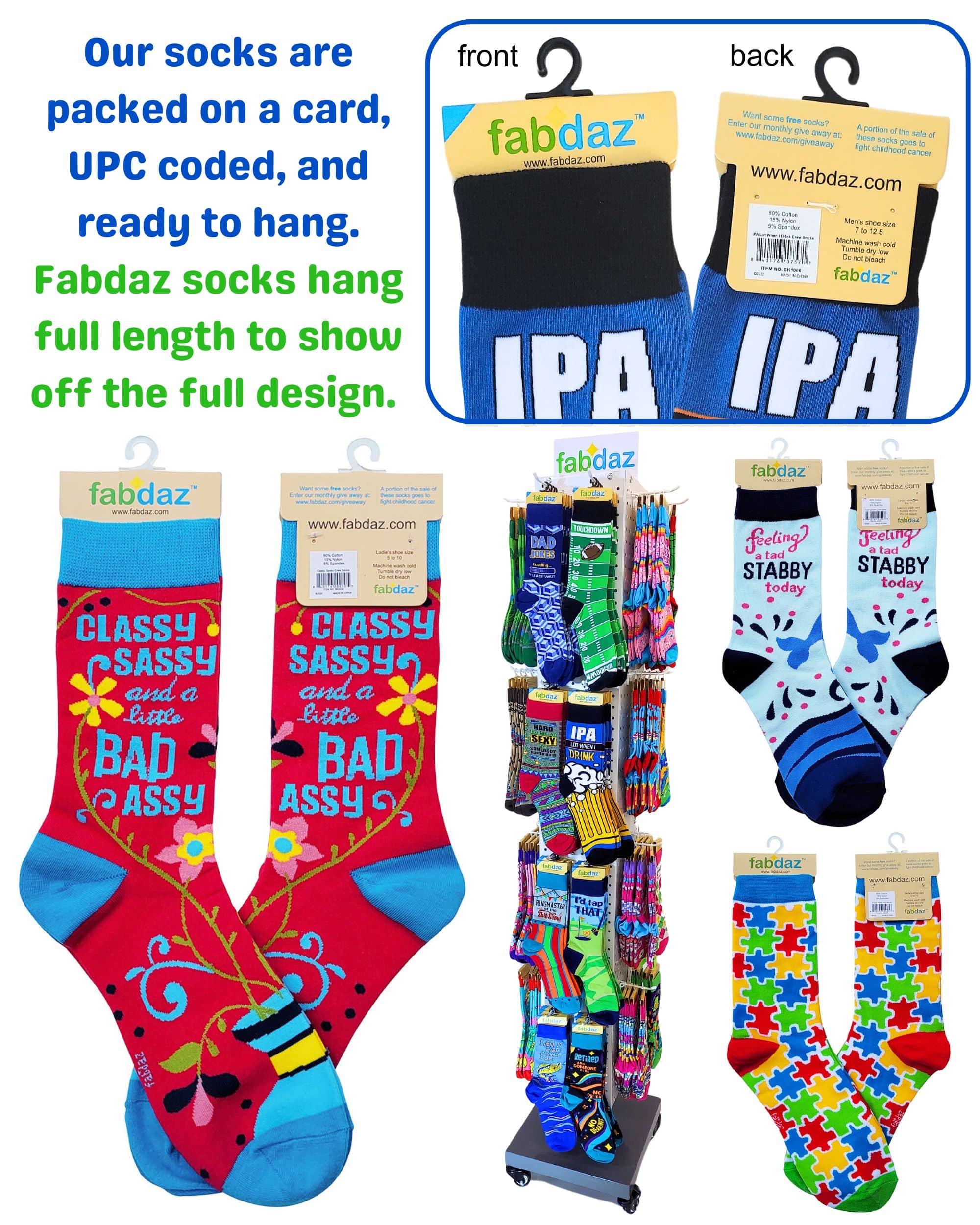 Classy Sassy and a Little Bad Assy Women's Crew Socks - Image 6
