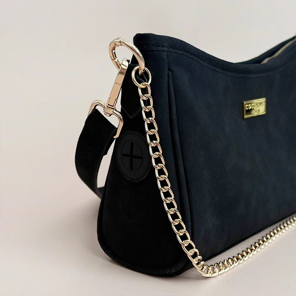 Cocopup London Dog Walking Bag -  Black Suedette - Image 4