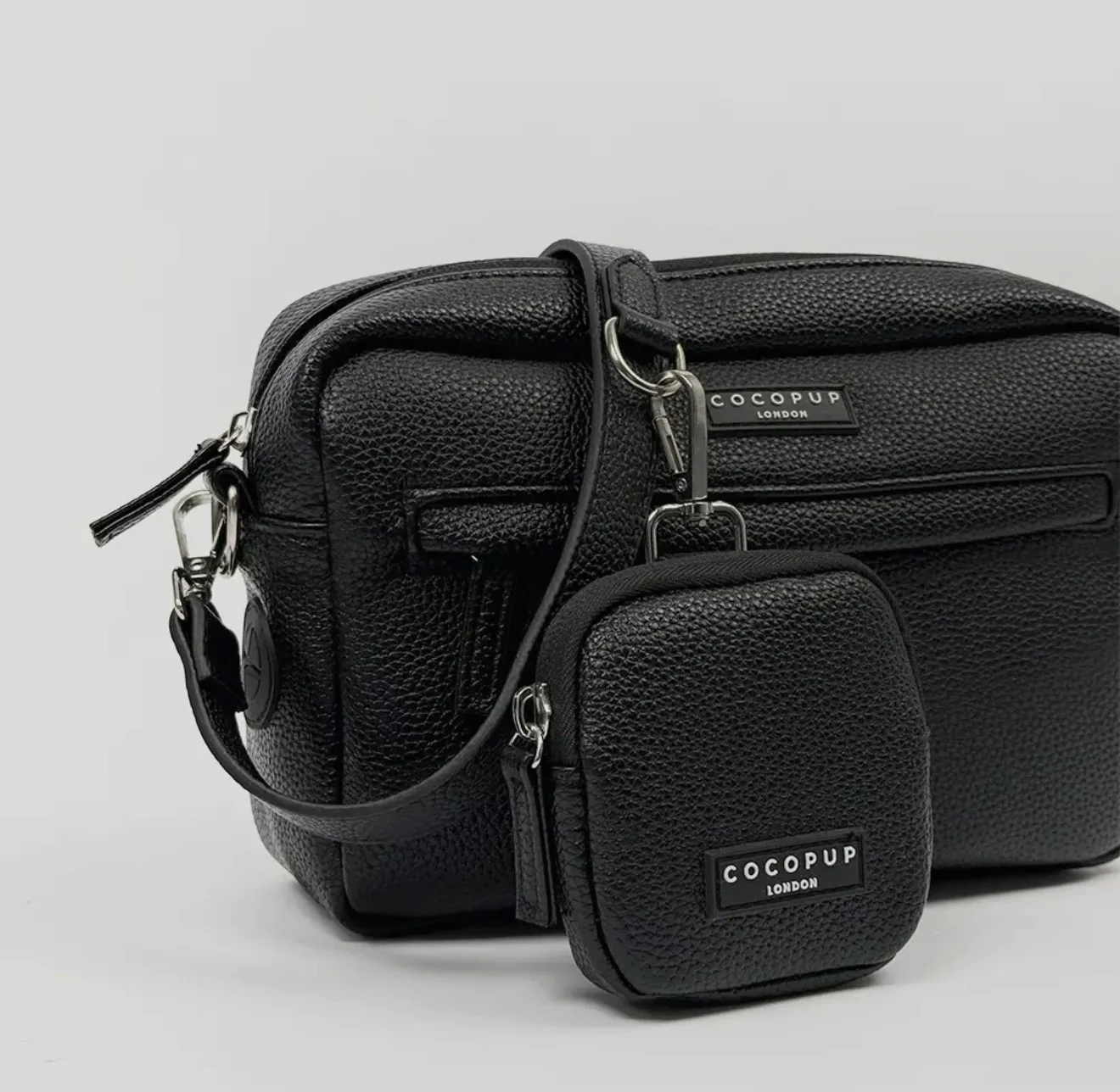 Cocopup London PU Leather Dog Walking Bundle - Black - Image 3