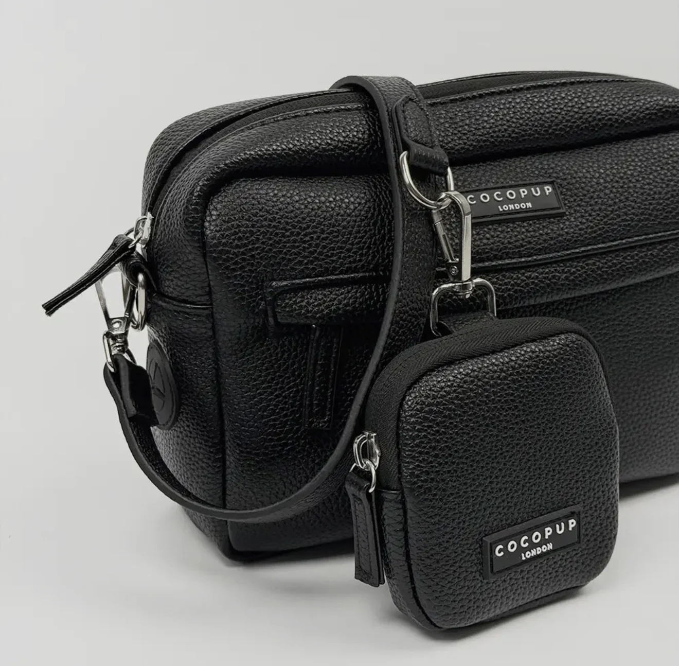 Cocopup London PU Leather Dog Walking Bundle - Black - Image 5