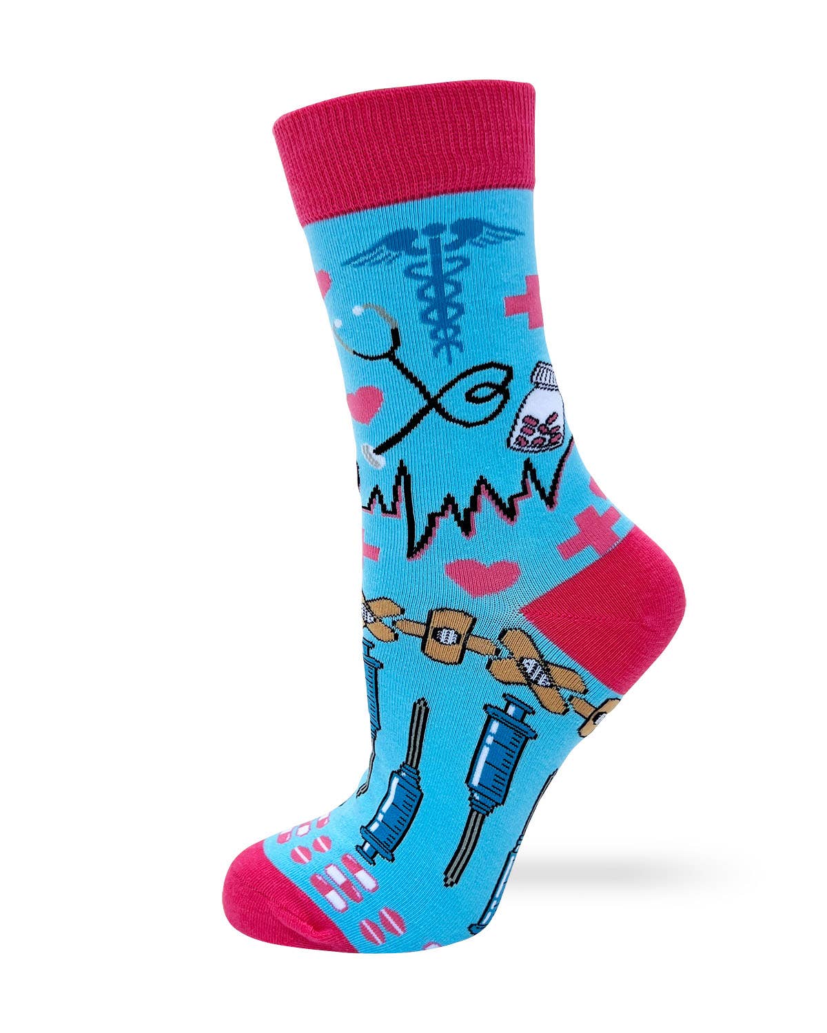 Do No Harm But Take No Shit Women's Crew Socks - Image 3