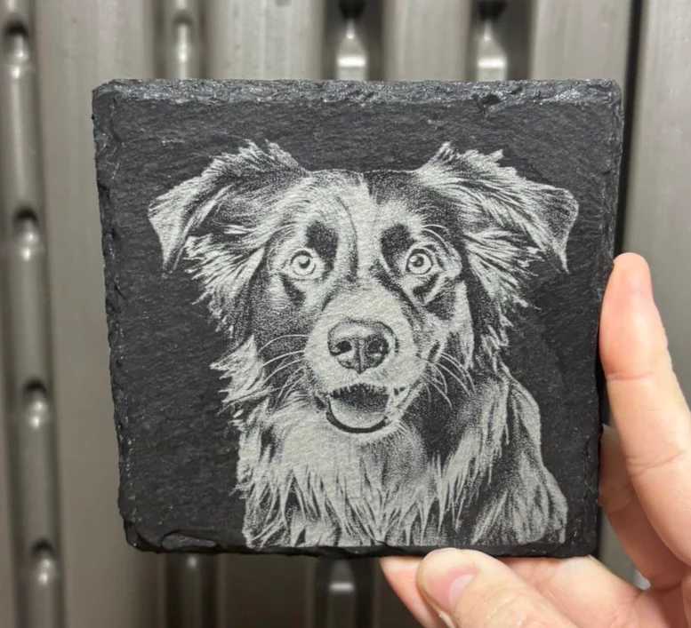 Dog Breed Engraved Slave Coaster - Laser Engraved Dog Lover Gift - Image 4