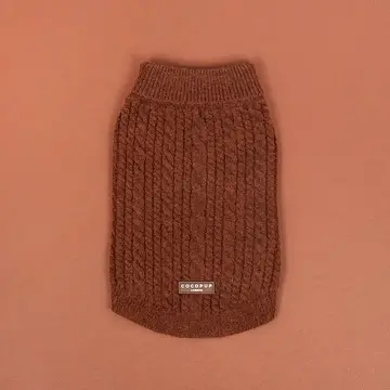 Cable Knit Jumper - Hot Coco - Image 5