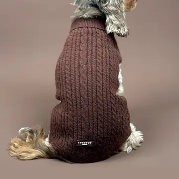 Cable Knit Jumper - Hot Coco - Image 6