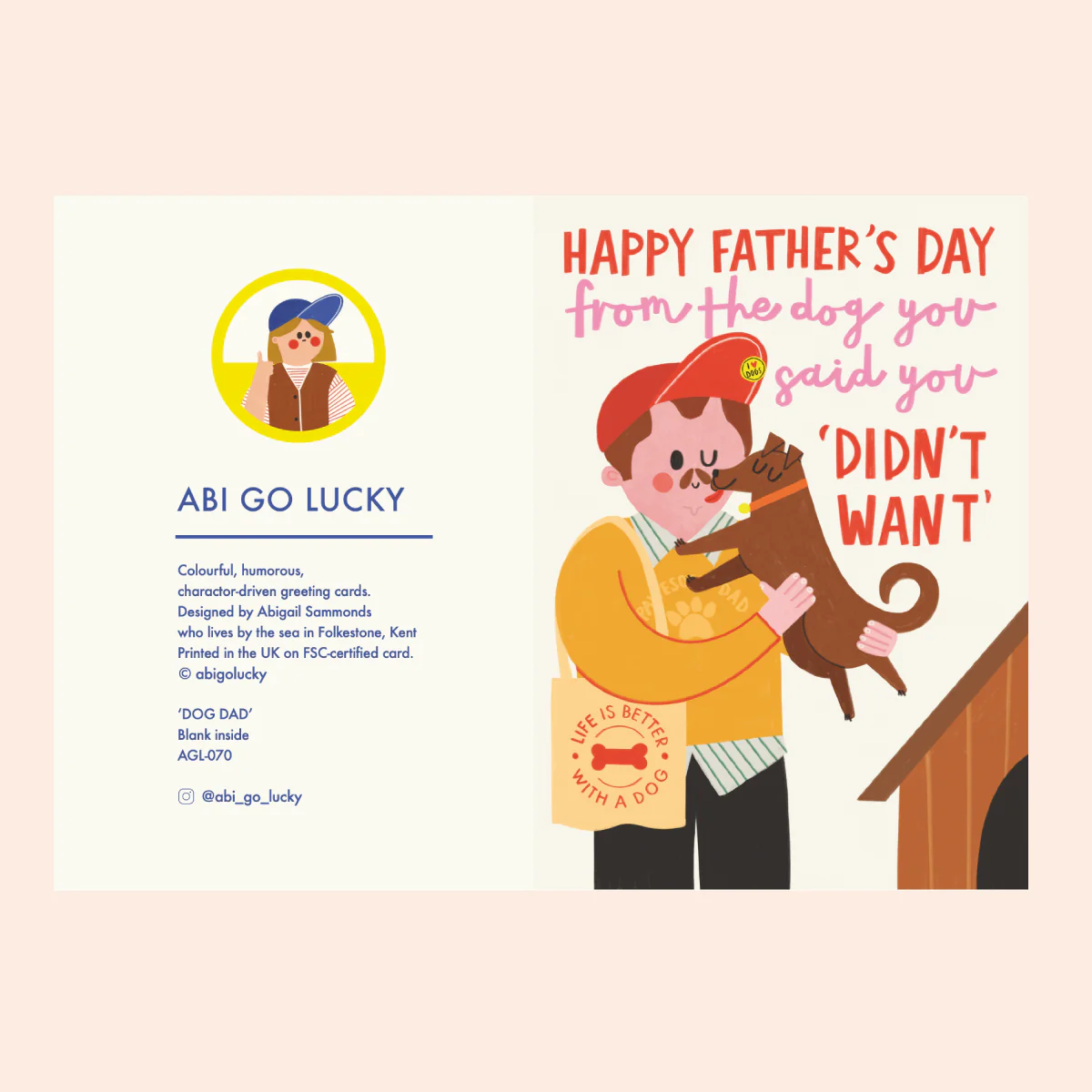 DOG DAD - FUNNY FATHER'S DAY CARD - Image 2