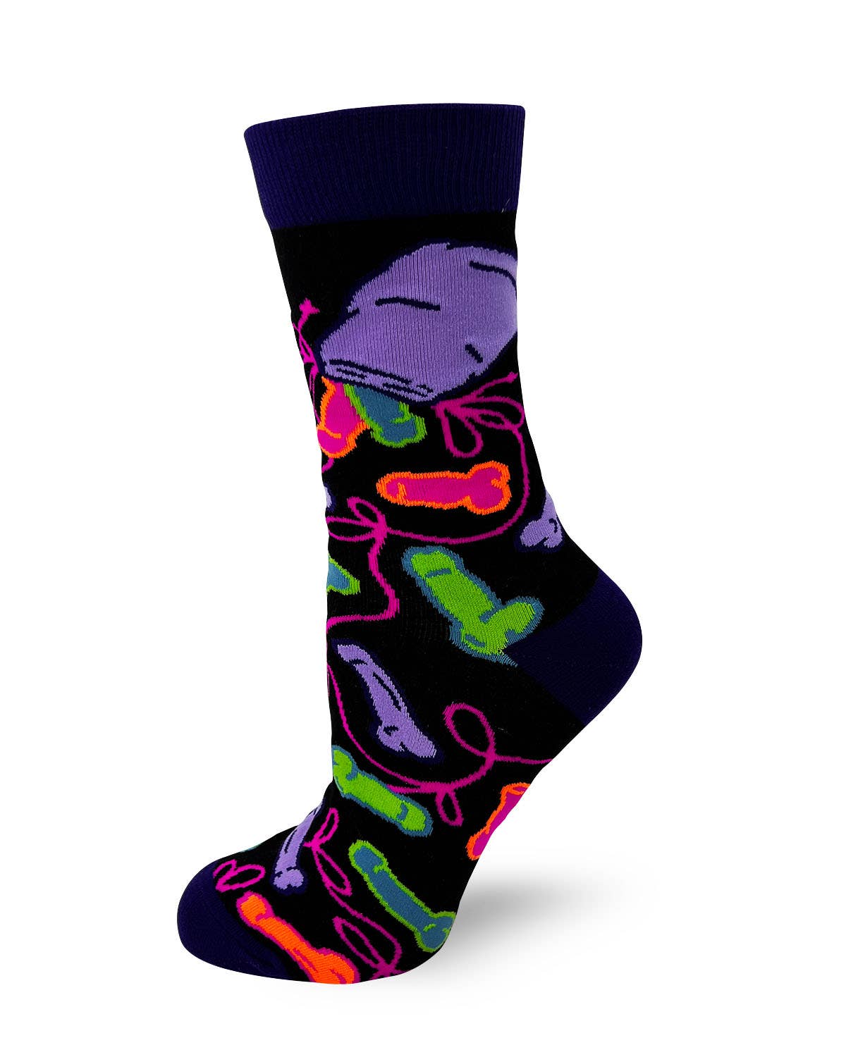 Eat a Bag of Dicks Sassy Women's Novelty Crew Socks - Image 3