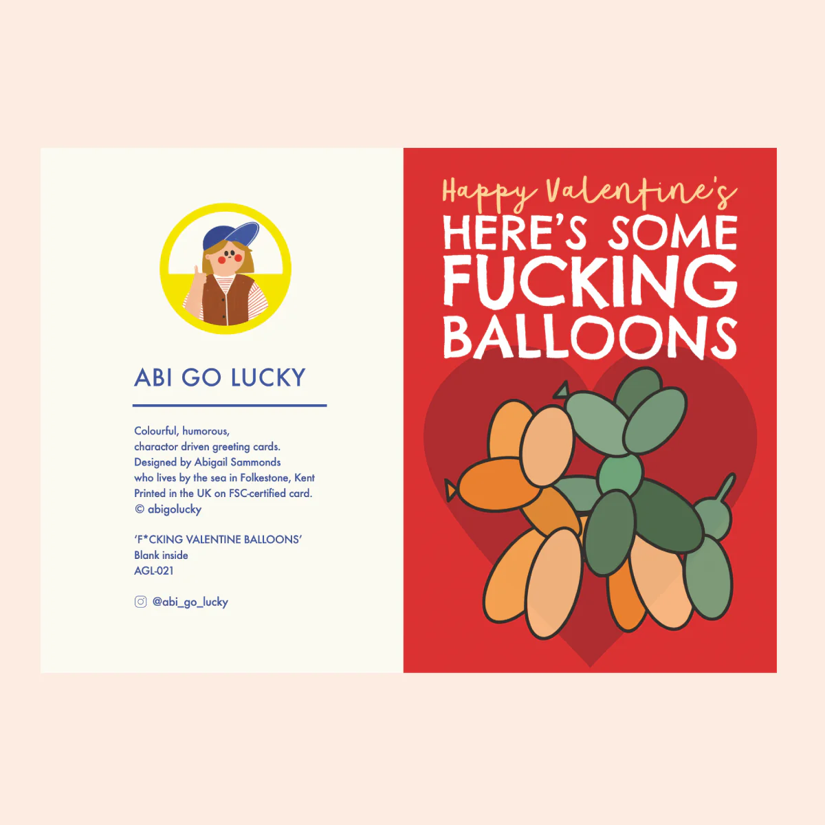 F*CKING VALENTINE BALLOONS - FUNNY VALENTINE'S DAY CARD - Image 2