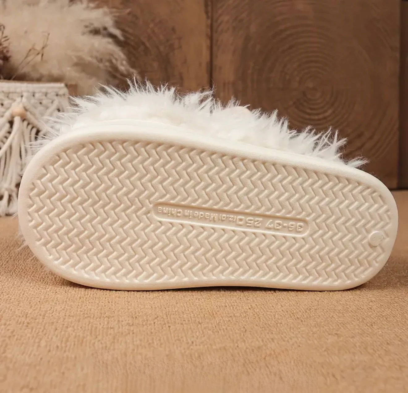 Fluffy Cosy Fleece Lined Slippers - Image 3