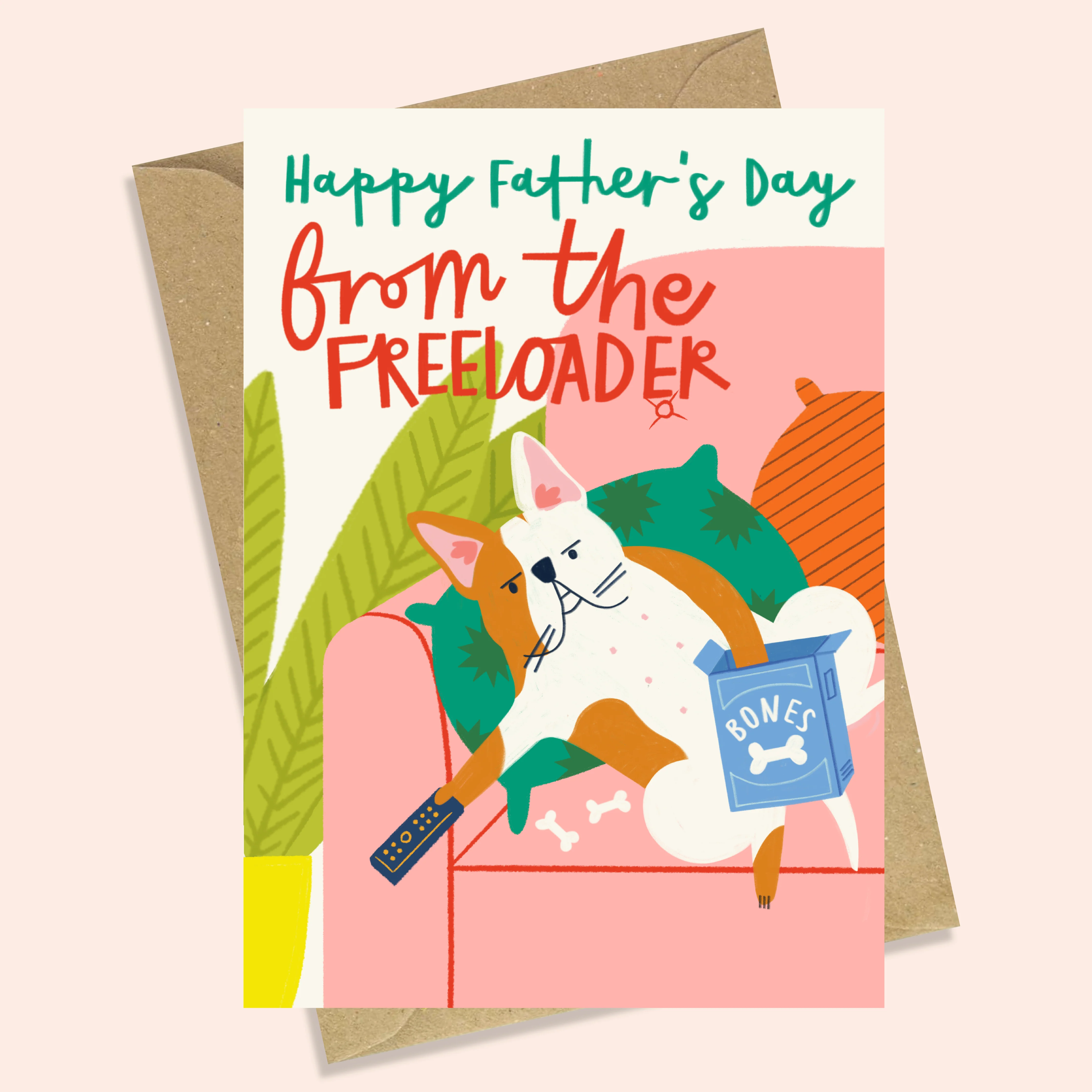 FREELOADING DOG - FUNNY FATHER'S DAY CARD