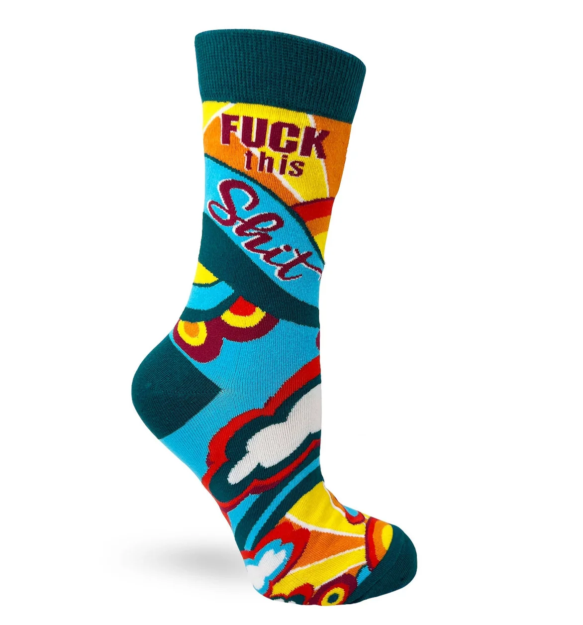 Fuck This Shit Ladies' Crew Socks - Image 3