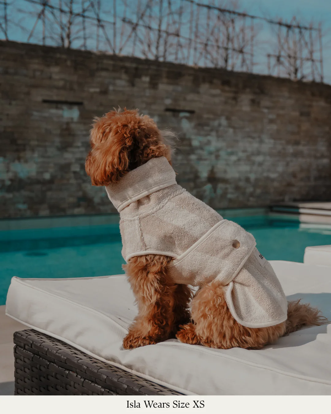 Hazelnut Stripe | The Cosy Cloak Drying Robe: XS - Image 12