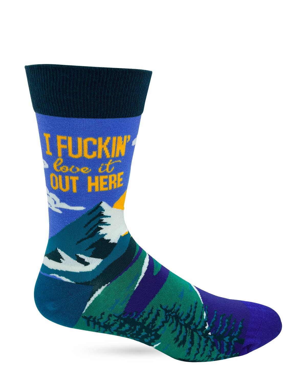 I Fuckin' Love it Out Here Men's Novelty Crew Socks - Image 2