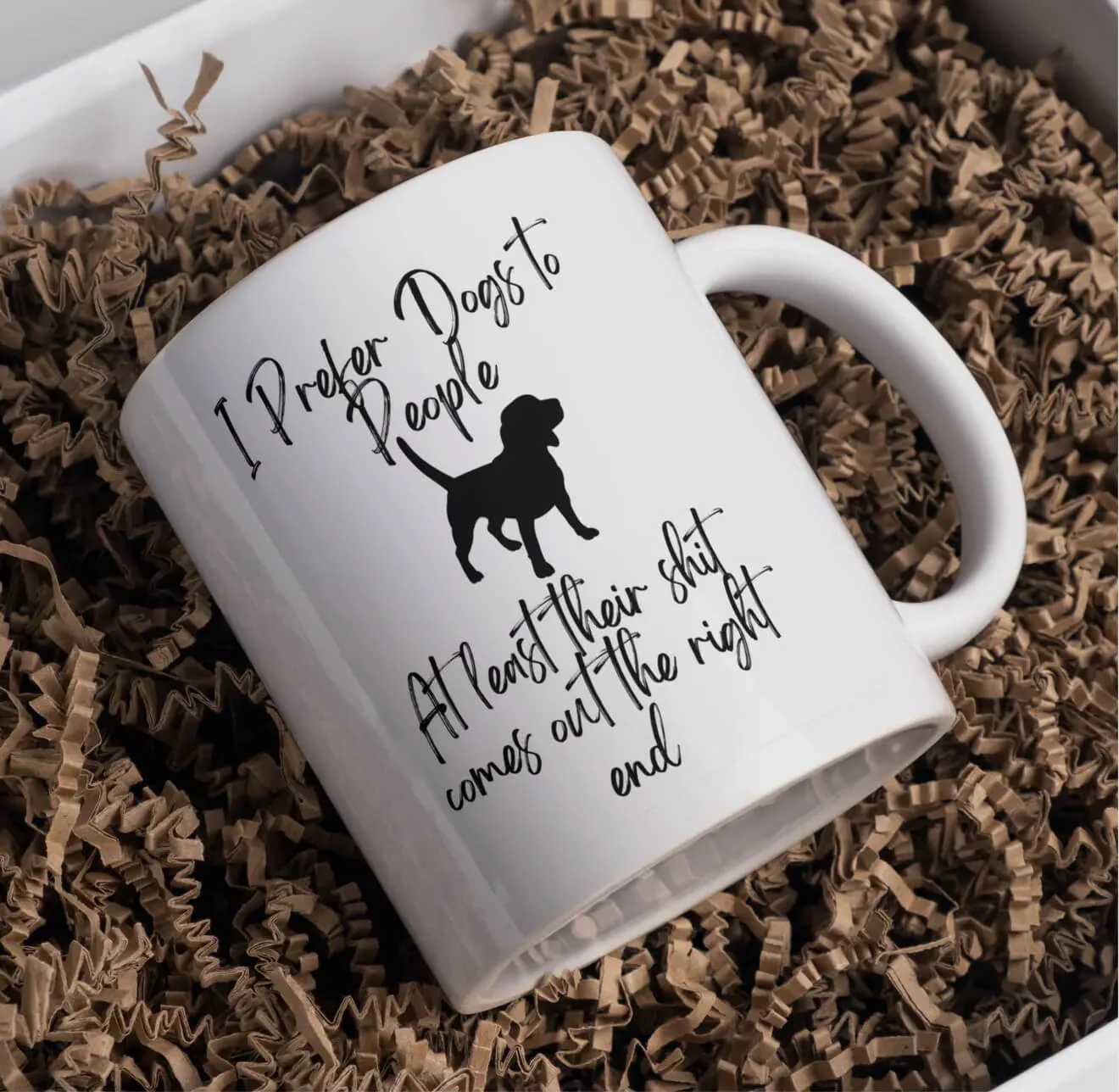 Slogan Mug - I Prefer Dogs to People Mug