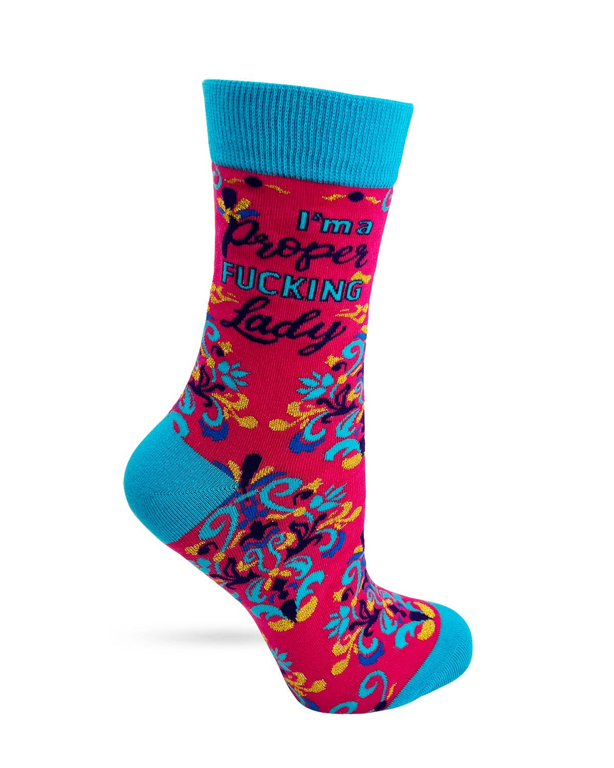 I'm a Proper Fucking Lady Women's Crew Socks - Image 2