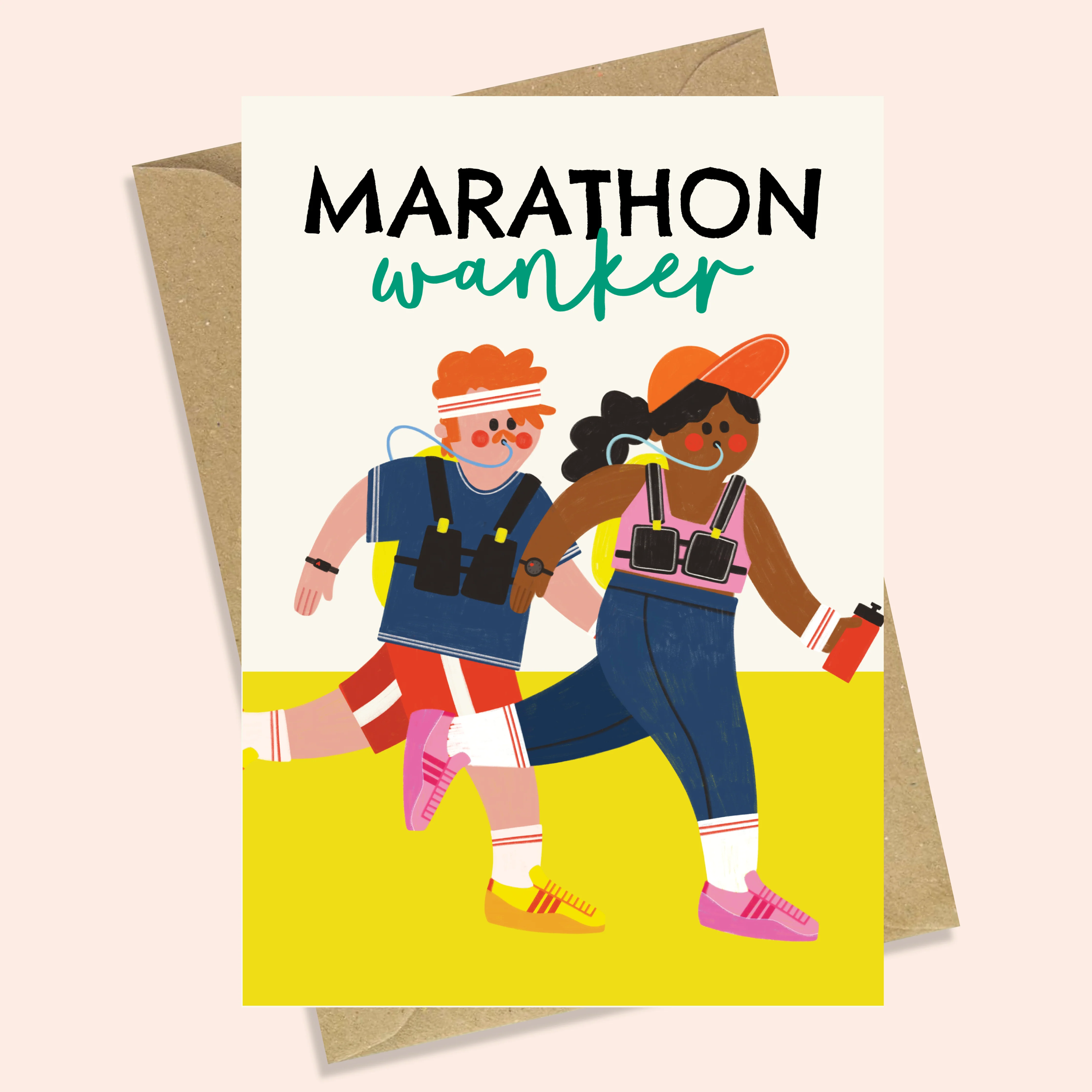 MARATHON WANKER - FUNNY LONDON MARATHON CARD