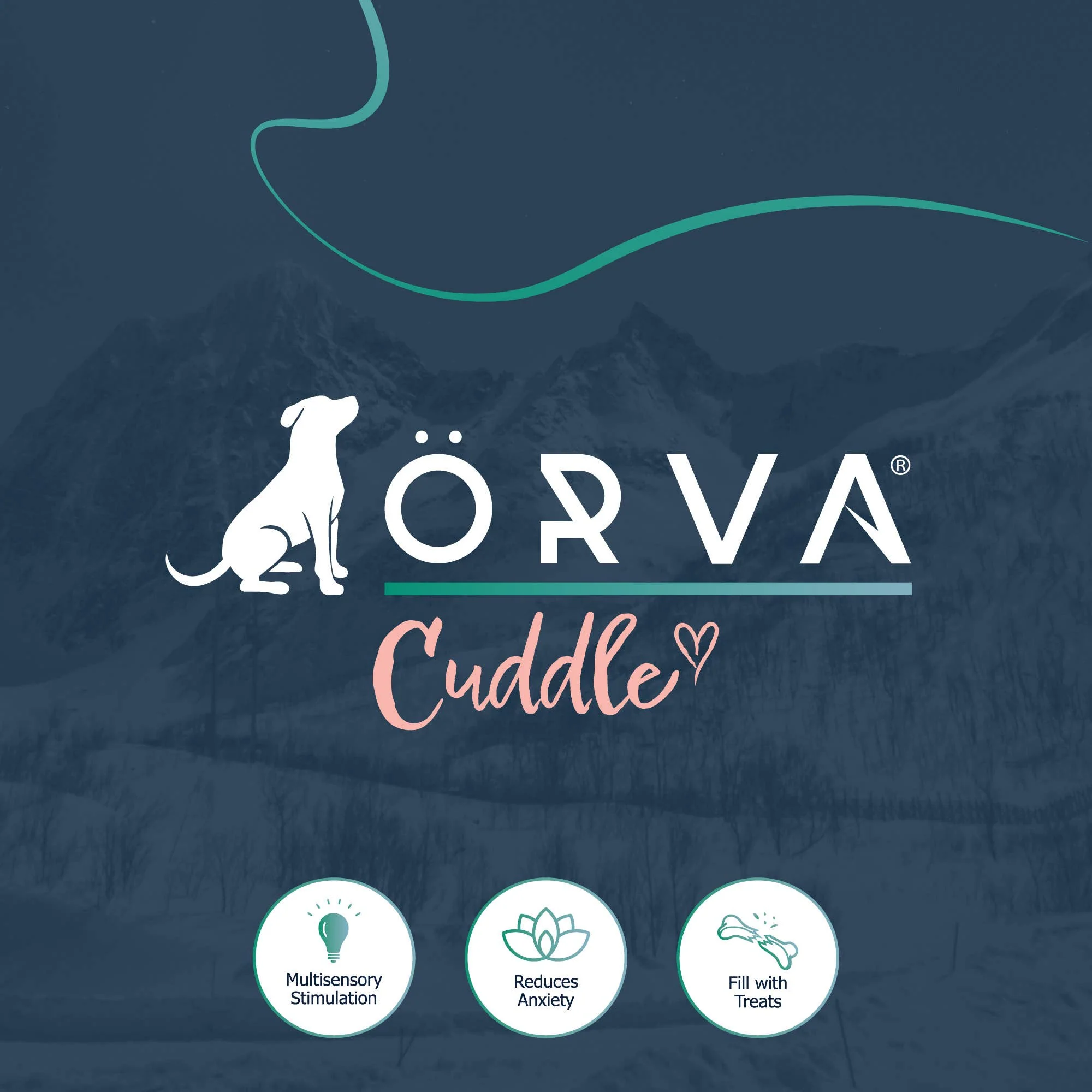 Örva Cuddle & Snuffle Basking Shark Treat Foraging Toy - Image 5
