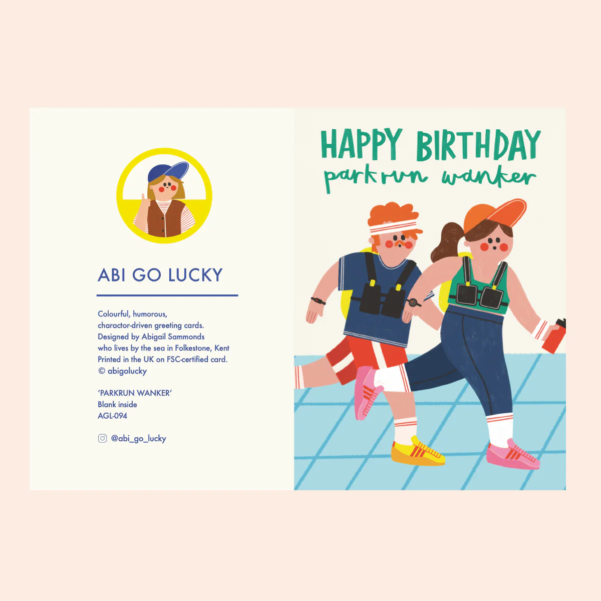 PARKRUN WANKER - FUNNY BIRTHDAY CARD - Image 2