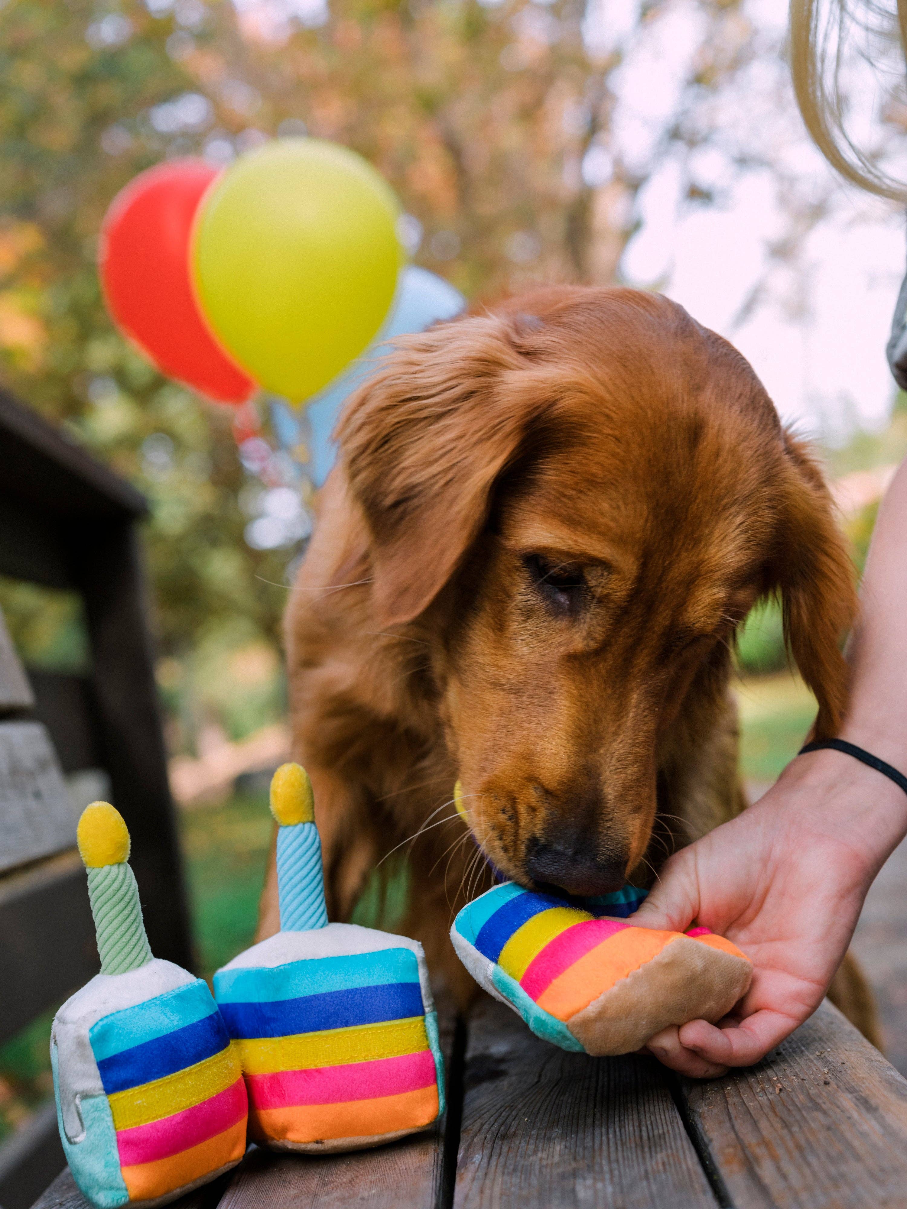 Party Time Bone-Appetit Cake Plush Dog Toy - Image 5
