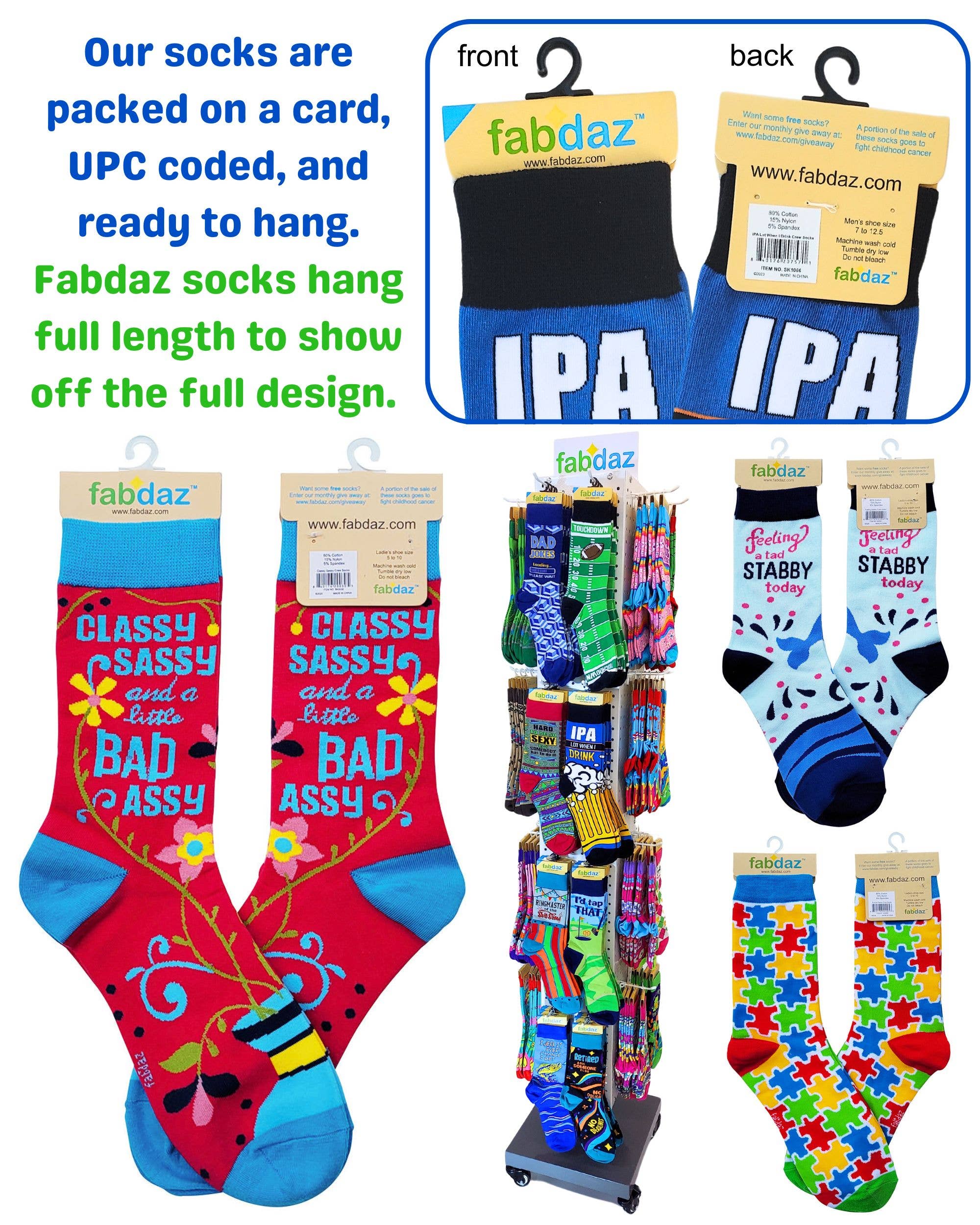 Please Go Away Women's Novelty Crew Socks - Image 4