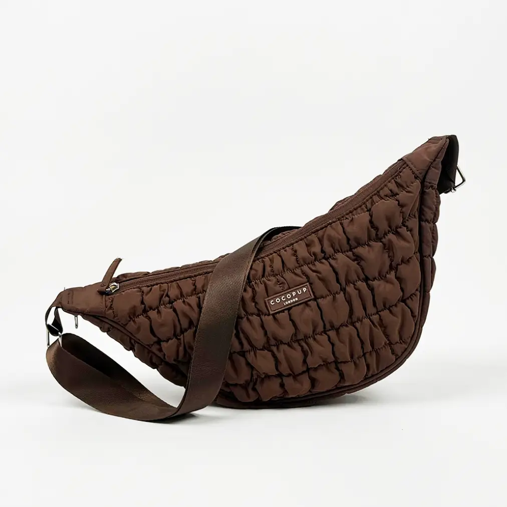 Cocopup London Crossbody Crescent Dog Walking Bags - Espresso - Image 3