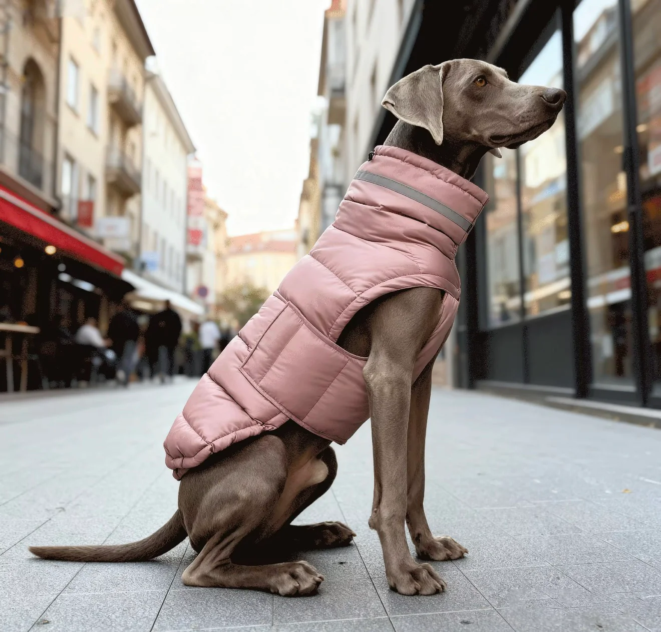 Quilted/Padded Dog coat with Underbelly Protection - Image 6