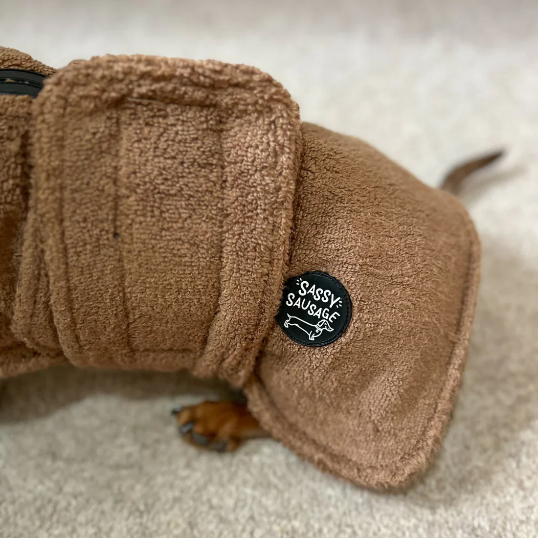 Sassy Sausage Dachshund Towel Robe - Image 6