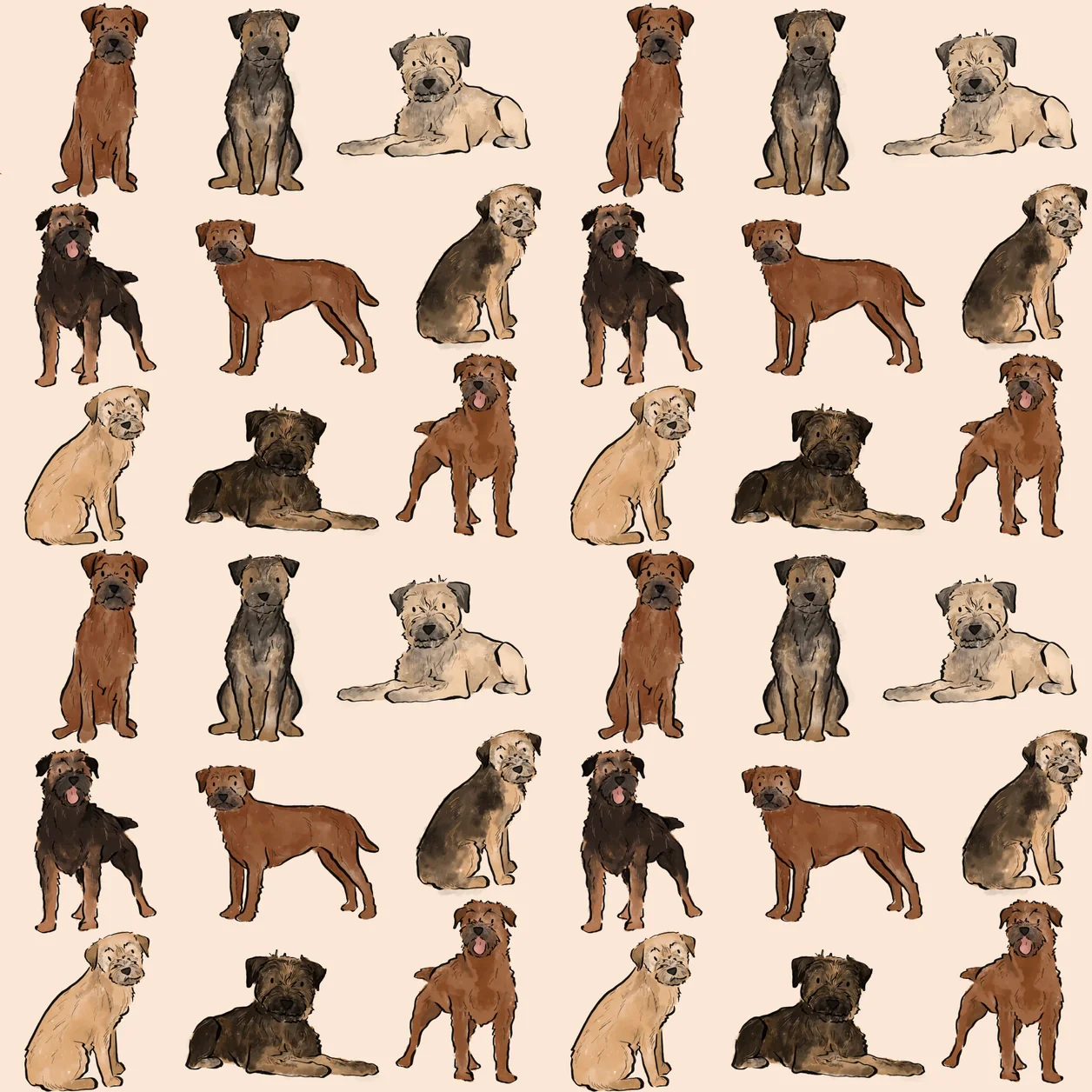 The Border Terrier Dog Walking Bag - Image 4