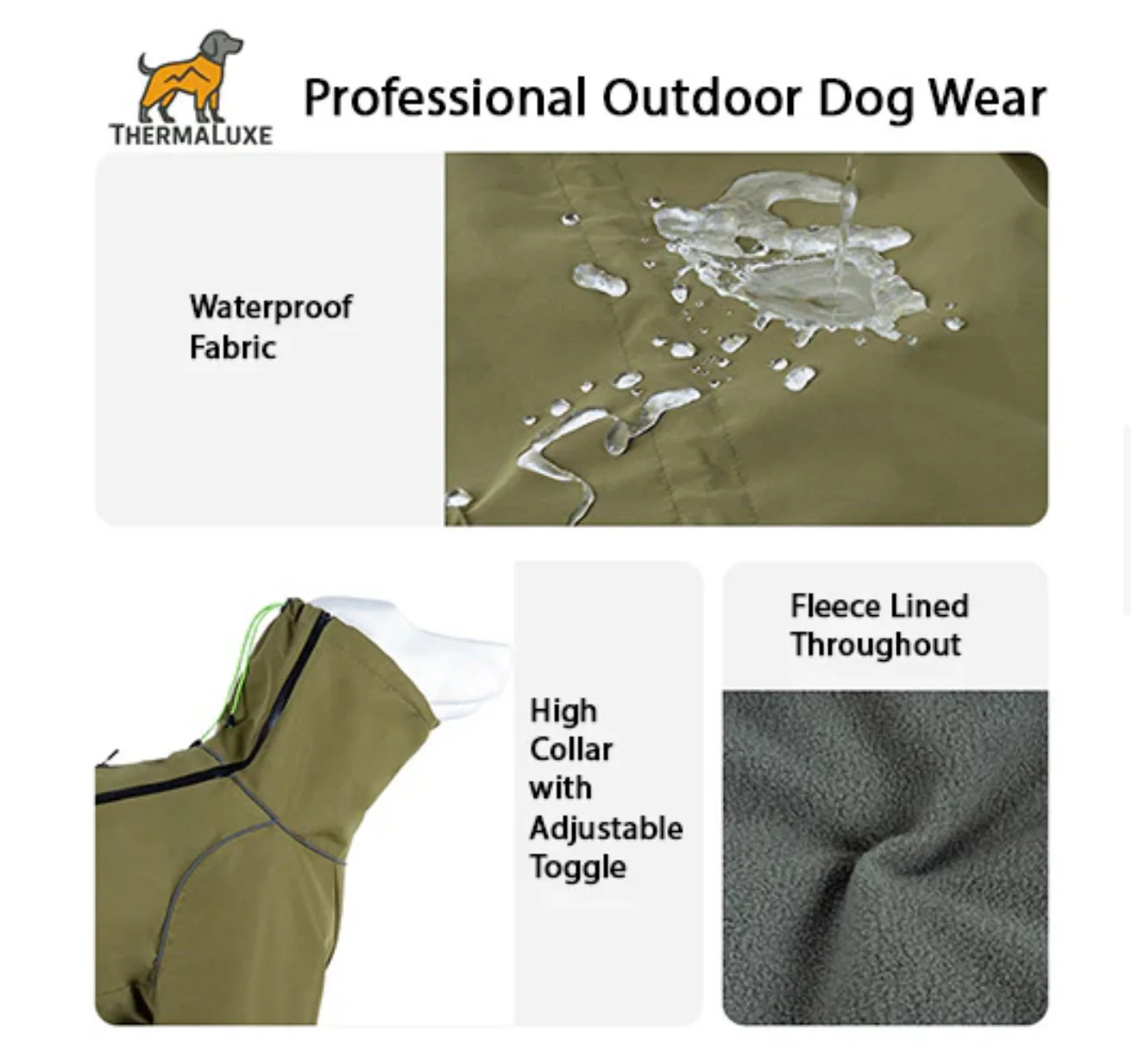 THERMALUXE FLEECE LINED DOG SUIT - Image 7