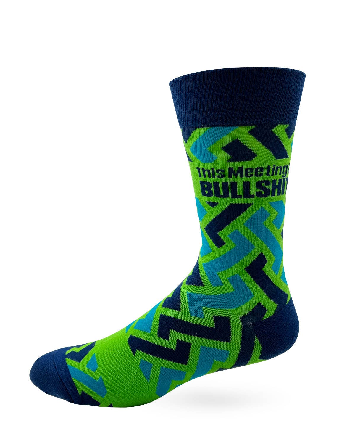 This Meeting is Bullshit Men's Novelty Crew Socks - Image 3