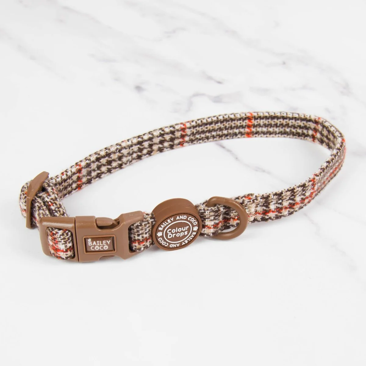 Bailey And Coco Adjustable Collar - Colour Drops - Heritage Plaid - Image 2