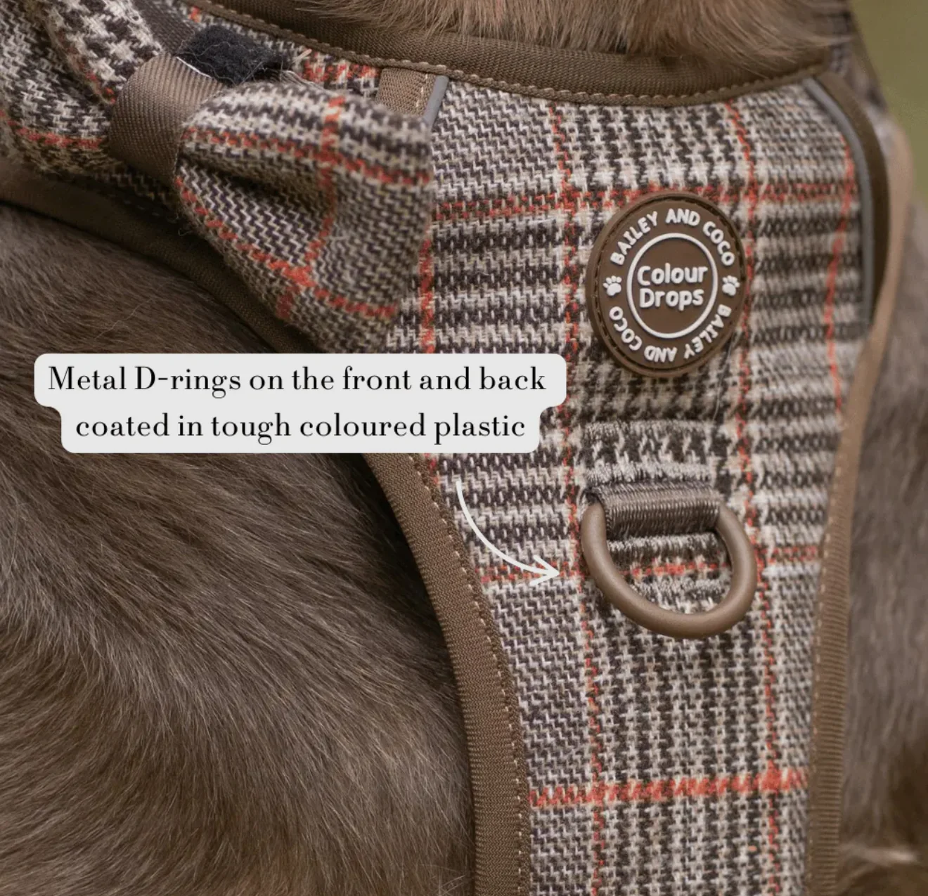 Trail & Glow - Dog Harness Bundle Set - Colour Drops - Heritage Plaid - Image 5